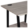 Стол на металлокаркасе BRABIX "LOFT CD-006", 1200х500х730 мм, 2 полки, цвет дуб антик, 641225 по низкой цене оптом 