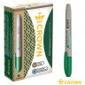 Маркер перманентный Crown "Multi Marker Slim" зеленый, пулевидный, 2мм по низкой цене оптом Краснодар, Москва, Уфа, Казань, Барнаул, Владивосток, Хабаровск, Сахалин, Красноярск, Екатеренбург, 