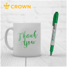 Маркер перманентный Crown "Multi Marker Slim" зеленый, пулевидный, 2мм по низкой цене оптом Краснодар, Москва, Уфа, Казань, Барнаул, Владивосток, Хабаровск, Сахалин, Красноярск, Екатеренбург, 