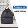 Рюкзак BRAUBERG универсальный, сити-формат, черный, кожзам, "Селебрити", 20 литров, 41х32х14 см, 226423 по низкой цене оптом 