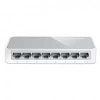 Коммутатор TP-LINK TL-SF1008D, 8RJ45, LAN 10/100 Мбит/с, проводной