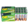 Батарейки GP Super, AAA (LR03, 24А), алкалиновые, мизинчиковые, КОМПЛЕКТ 40 шт, 24A-2CRVS40, GP 24A-2CRVS40 по низкой цене оптом 