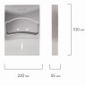 Диспенсер для покрытий на унитаз LAIMA PROFESSIONAL INOX, 1/4 сложения, нержавеющая сталь, матовый, 605704 по низкой цене оптом 