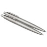 Набор PARKER "Jotter Stainless Steel CT": шариковая ручка синяя и механический карандаш, 2093256 по низкой цене оптом 
