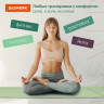 Коврик для йоги и фитнеса спортивный двухцветный, ТПЭ, 183x61x0,6 см, светло-зеленый/чёрный, DASWERK, 680031 по низкой цене оптом 