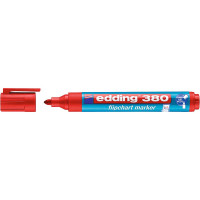 Маркер для флипчартов edding 380 Cap-off, круглый наконечник, 1.5-3 мм Красный