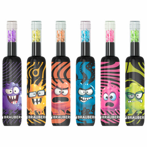 Набор текстовыделителей 6 НЕОНОВЫХ ЦВЕТОВ, кросс-серия МОНСТРИКИ, линия 1-5 мм, BRAUBERG, 152621 по низкой цене оптом Набор текстовыделителей 6 НЕОНОВЫХ ЦВЕТОВ, кросс-серия МОНСТРИКИ, линия 1-5 мм, BRAUBERG, 152621 по низкой цене оптом