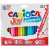 Фломастеры CARIOCA (Италия) "Joy" 18 цветов, суперсмываемые, вентилируемый колпачок, 40555 по низкой цене оптом 