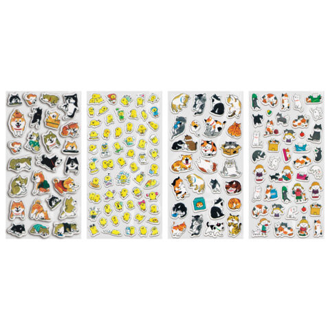 Наклейки декоративные "Настроение", 17,5х9 см, ассорти 4 видов, FUNSTER (ФАНСТЕР), 666098 по низкой цене оптом 