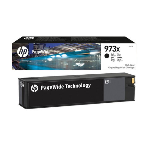 Картридж струйный HP (L0S07AE) PW Pro 477dw/452dw, 973XL, черный, увеличенный ресурс 10000 страниц, оригинальный по низкой цене оптом 