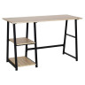 Стол на металлокаркасе BRABIX "LOFT CD-006",1200х500х730 мм,, 2 полки, цвет дуб натуральный, 641226 по низкой цене оптом 