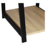 Стол на металлокаркасе BRABIX "LOFT CD-006",1200х500х730 мм,, 2 полки, цвет дуб натуральный, 641226 по низкой цене оптом 