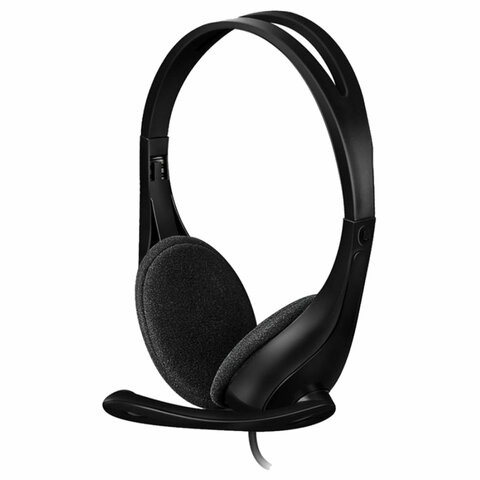 Наушники с микрофоном (гарнитура) A4TECH HU-9, проводные, 1.8 м, USB, черные, 1530266 по низкой цене оптом Краснодар, Москва, Уфа, Казань, Барнаул, Владивосток, Хабаровск, Сахалин, Красноярск, Екатеренбург, 