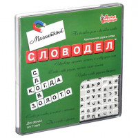 Игра настольная "Словодел" мини, 18*18 см, магнитная, 10 КОРОЛЕВСТВО, 2733