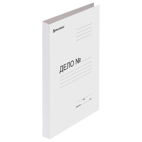 Скоросшиватель картонный мелованный BRAUBERG, 280 г/м2, до 200 листов, 110923 по низкой цене оптом 