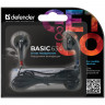 Наушники DEFENDER Basic 634, проводные, 1,1 м, стерео, вкладыши, черные, 63634 по низкой цене оптом Краснодар, Москва, Уфа, Казань, Барнаул, Владивосток, Хабаровск, Сахалин, Красноярск, Екатеренбург, 