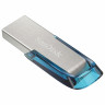 Флеш-диск 32 GB SANDISK Ultra Flair USB 3.0, металл. корпус, серебристый/синий, SDCZ73-032G-G46B по низкой цене оптом Краснодар, Москва, Уфа, Казань, Барнаул, Владивосток, Хабаровск, Сахалин, Красноярск, Екатеренбург, 