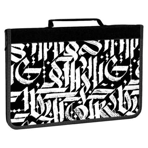 Папка для труда на молнии BRAUBERG А4 с ручкой, 1 отделение, органайзер, "Graffiti", 270994 по низкой цене оптом Краснодар, Москва, Уфа, Казань, Барнаул, Владивосток, Хабаровск, Сахалин, Красноярск, Екатеренбург, 
