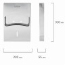 Диспенсер для покрытий на унитаз LAIMA PROFESSIONAL INOX, 1/4 сложения, нержавеющая сталь, зеркальный, 605705 по низкой цене оптом 