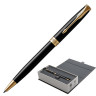Ручка шариковая PARKER "Sonnet Core Lacquer Black GT", корпус черный глянцевый лак, позолоченные детали, черная, 1931497 по низкой цене оптом Краснодар, Москва, Уфа, Казань, Барнаул, Владивосток, Хабаровск, Сахалин, Красноярск, Екатеренбург, 