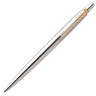 Набор PARKER "Jotter Stainless Steel GT": шариковая ручка синяя и перьевая ручка, 2093257 по низкой цене оптом 