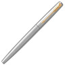 Набор PARKER "Jotter Stainless Steel GT": шариковая ручка синяя и перьевая ручка, 2093257 по низкой цене оптом 