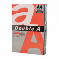 Бумага цветная DOUBLE A, А4, 80г/м2, 500 л, интенсив, красная, ш/к 31941