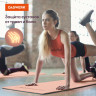 Коврик для йоги и фитнеса спортивный двухцветный, ТПЭ, 183x61x0,6 см, светло-розовый/синий, DASWERK, 680032 по низкой цене оптом 