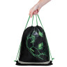 Мешок для обуви BRAUBERG KIDS, с петлей, светоотражающая полоса, 46х36 см, Green ball, 272393 по низкой цене оптом 