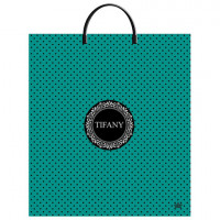 Пакет с пластиковой ручкой ПВД, 44х40см, "Тифани", 100мкм, ШК0957, н00255854