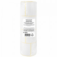 Этикетка ТермоЭко (75х120 мм), 300 этикеток в ролике, КОМПЛЕКТ 4 шт., светостойкость до 2 месяцев, 880964