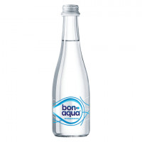 Вода негазированная питьевая BONAQUA (БонАква), 0,33 л, стеклянная бутылка