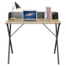 Стол на металлокаркасе BRABIX "LOFT CD-007", 800х500х840 мм, органайзер, комбинированный, 641227 по низкой цене оптом 