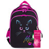 Ранец BRAUBERG QUADRO, 3 отделения, с брелком, "Black cat", 37х28х18 см, 271358 по низкой цене оптом 