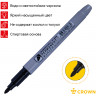 Набор перманентных маркеров Crown "Multi Marker Slim" 4цв., пулевидный, 2мм, чехол с европодвесом по низкой цене оптом Краснодар, Москва, Уфа, Казань, Барнаул, Владивосток, Хабаровск, Сахалин, Красноярск, Екатеренбург, 