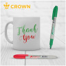 Набор перманентных маркеров Crown "Multi Marker Slim" 4цв., пулевидный, 2мм, чехол с европодвесом по низкой цене оптом Краснодар, Москва, Уфа, Казань, Барнаул, Владивосток, Хабаровск, Сахалин, Красноярск, Екатеренбург, 