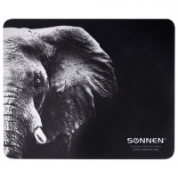 Коврик для мыши SONNEN "ELEPHANT", резина + ткань, 220х180х3 мм, 513312