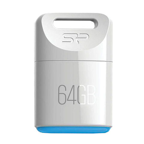 Флеш-диск 64 GB SILICON POWER Touch T06 USB 2.0, белый, SP64GBUF2T06V1W по низкой цене оптом Краснодар, Москва, Уфа, Казань, Барнаул, Владивосток, Хабаровск, Сахалин, Красноярск, Екатеренбург, 