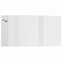 Обложка ПВХ для учебников, ЮНЛАНДИЯ, С ЗАКЛАДКОЙ, универсальная, 110 мкм, 233х450 мм, штрих-код, 229319