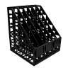 Лоток вертикальный для бумаг BRAUBERG ULTRA, 240 мм, 6 отделений, сетчатый, сборный, черный, 238251 по низкой цене оптом 