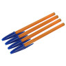 Ручки шариковые BIC "Orange Original Fine", НАБОР 4 шт., СИНИЕ, узел 0,8 мм, линия письма 0,3 мм, пакет, 8308521 по низкой цене оптом Краснодар, Москва, Уфа, Казань, Барнаул, Владивосток, Хабаровск, Сахалин, Красноярск, Екатеренбург, 