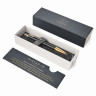 Ручка шариковая PARKER "IM Premium Black GT", корпус черный матовый с гравировкой, позолоченные детали, синяя, 1931667 по низкой цене оптом 