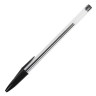 Ручка шариковая STAFF Basic Budget BP-02, письмо 500 м, ЧЕРНАЯ, длина корпуса 13,5 см, линия письма 0,5 мм, 143759 по низкой цене оптом 