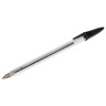 Ручка шариковая STAFF Basic Budget BP-02, письмо 500 м, ЧЕРНАЯ, длина корпуса 13,5 см, линия письма 0,5 мм, 143759 по низкой цене оптом 