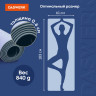 Коврик для йоги и фитнеса спортивный двухцветный, ТПЭ, 183x61x0,6 см, голубой/синий, DASWERK, 680033 по низкой цене оптом 