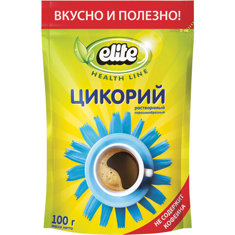 Цикорий растворимый ELITE порошкообразный, 100 г, вакуумная упаковка по низкой цене оптом Цикорий растворимый ELITE порошкообразный, 100 г, вакуумная упаковка по низкой цене оптом