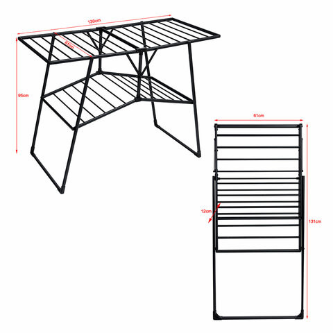 Сушилка напольная для белья раскладная 4 зоны, 2 уровня, 22 метра LAIMA HOME QUATRO BLACK, 700475 по низкой цене оптом Сушилка напольная для белья раскладная 4 зоны, 2 уровня, 22 метра LAIMA HOME QUATRO BLACK, 700475 по низкой цене оптом