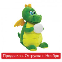 Подарок новогодний "Дракоша", НАБОР конфет 700 г, мягкая игрушка, символ 2024 года, 223023/10608