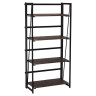 Стеллаж на металлокаркасе "BRABIX LOFT SH-001", 600х300х1250 мм, складной, цвет морёный дуб, 641228 по низкой цене оптом 