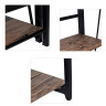 Стеллаж на металлокаркасе "BRABIX LOFT SH-001", 600х300х1250 мм, складной, цвет морёный дуб, 641228 по низкой цене оптом 